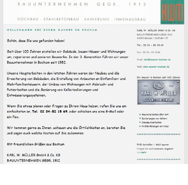 Bauunternehmen Karl. W. Müller