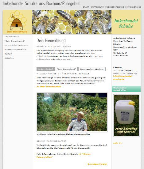 Bienensachverständiger Wolfgang Schulze